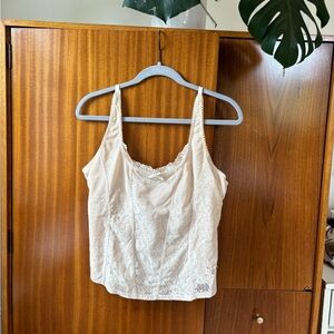 Vintage lace tank top